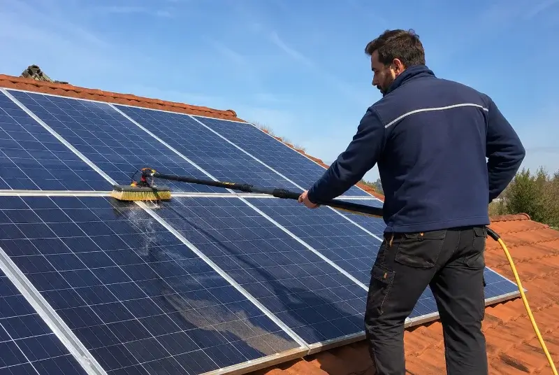 Nettoyage et entretien de panneaux solaires à Courry